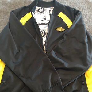 Reversible Jordan varsity track jacket.
